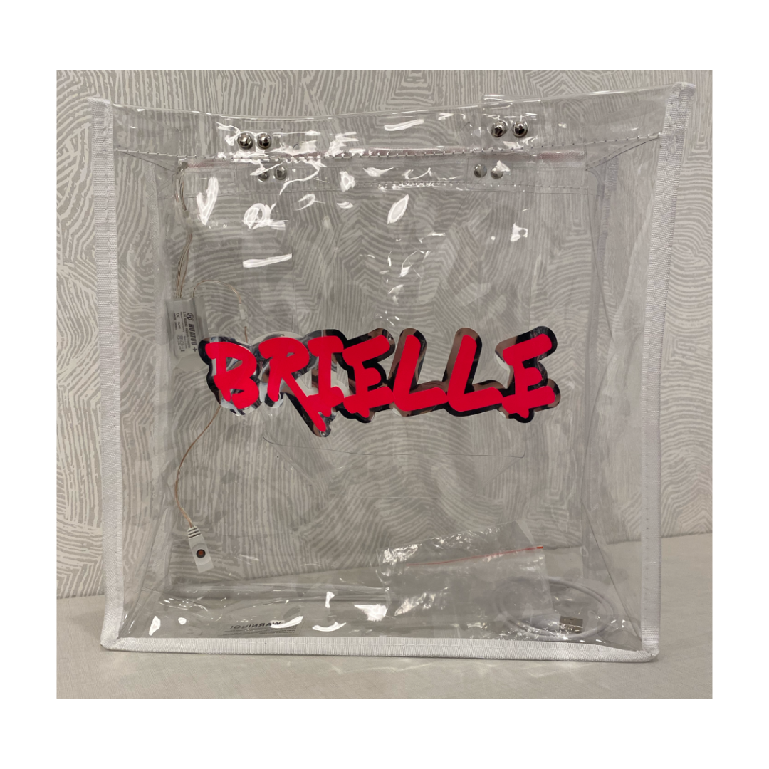 Graffiti Name LED Halloween Light Up Bag
