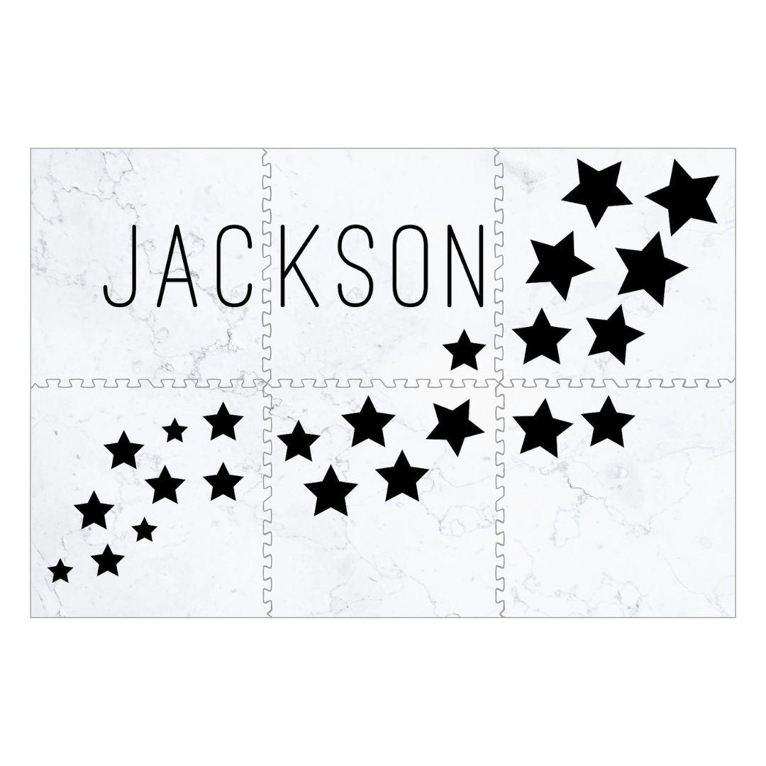 Personalized Playmat – Floating Stars with Marble