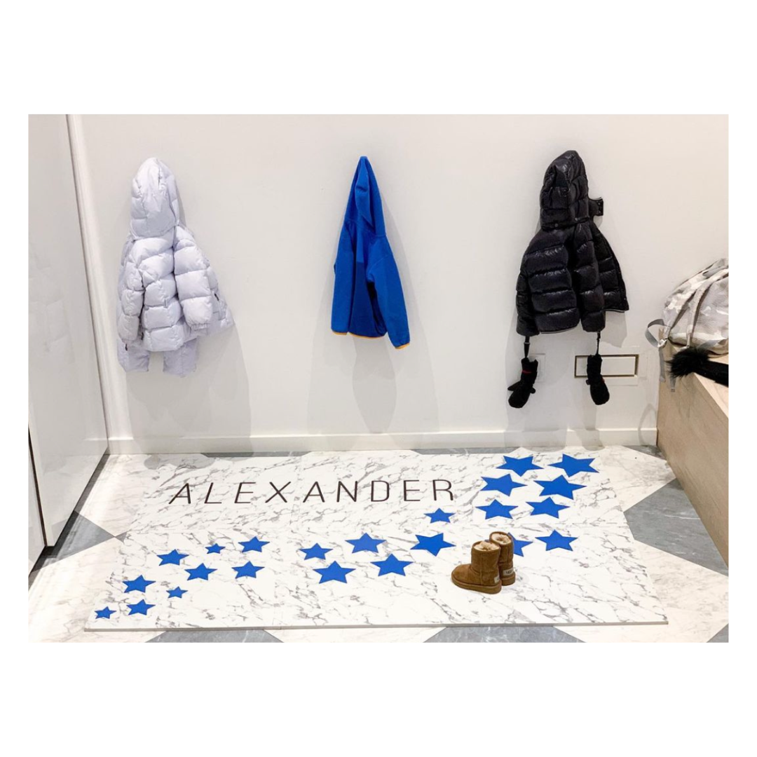 Personalized Playmat – Floating Stars with Marble