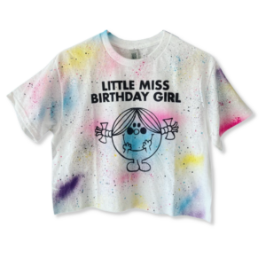 Painted Little Miss Birthday Girl Shirt