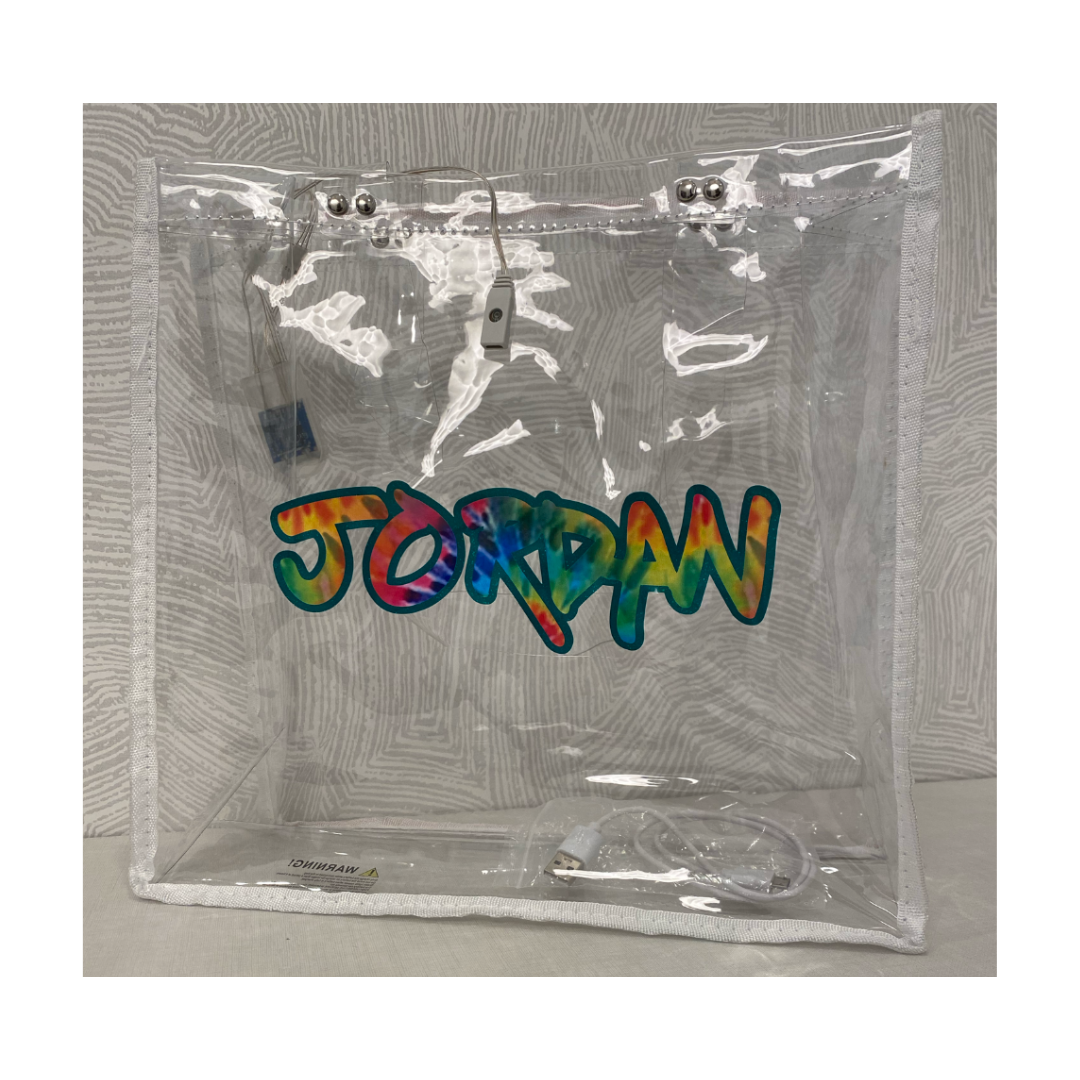 Graffiti Name LED Halloween Light Up Bag