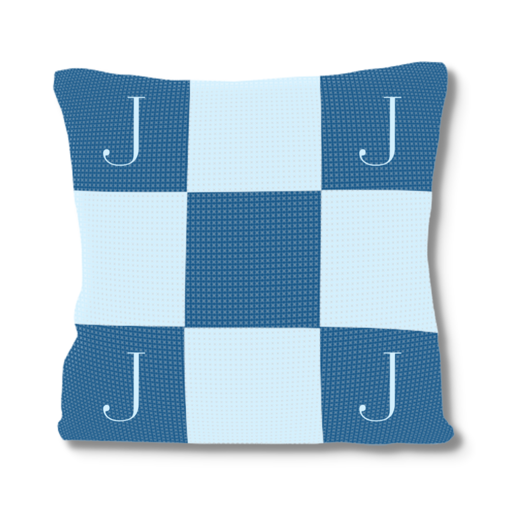 Initials & Blocks Pillow