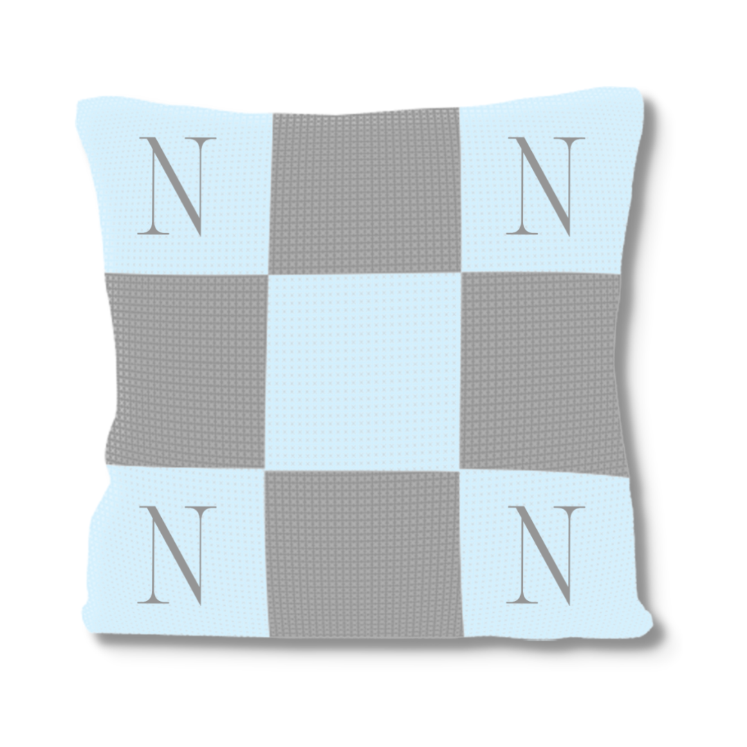 Initials & Blocks Pillow
