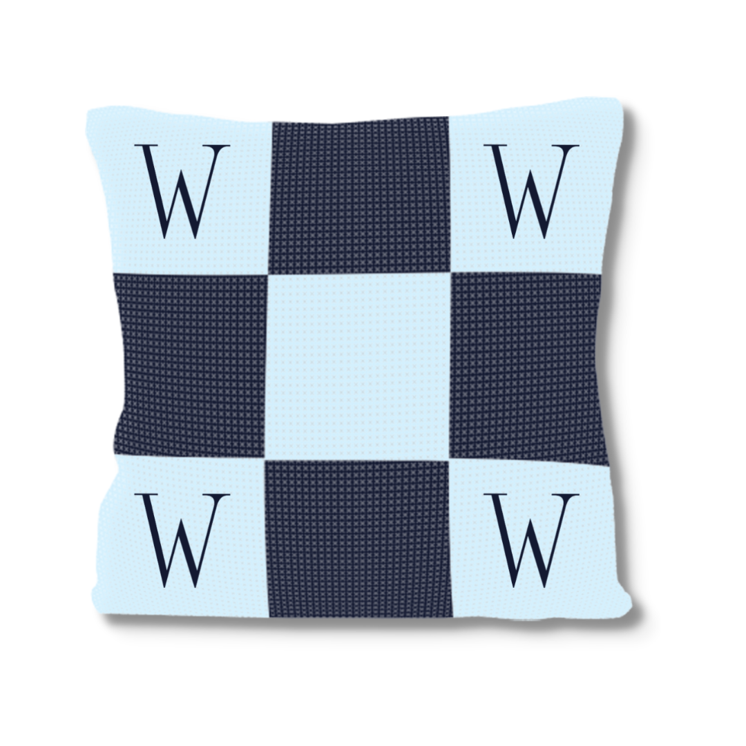 Initials & Blocks Pillow