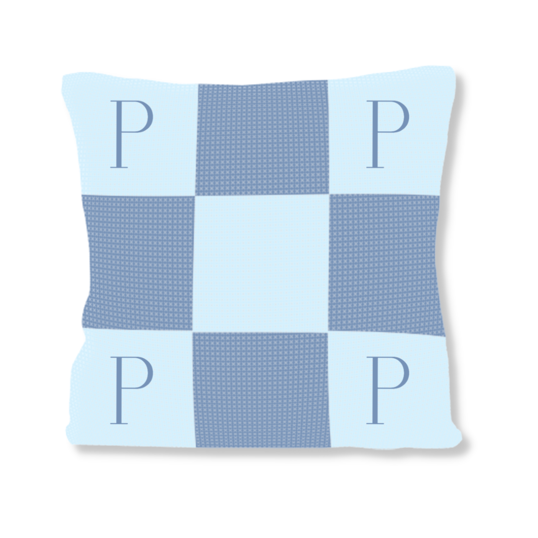 Initials & Blocks Pillow