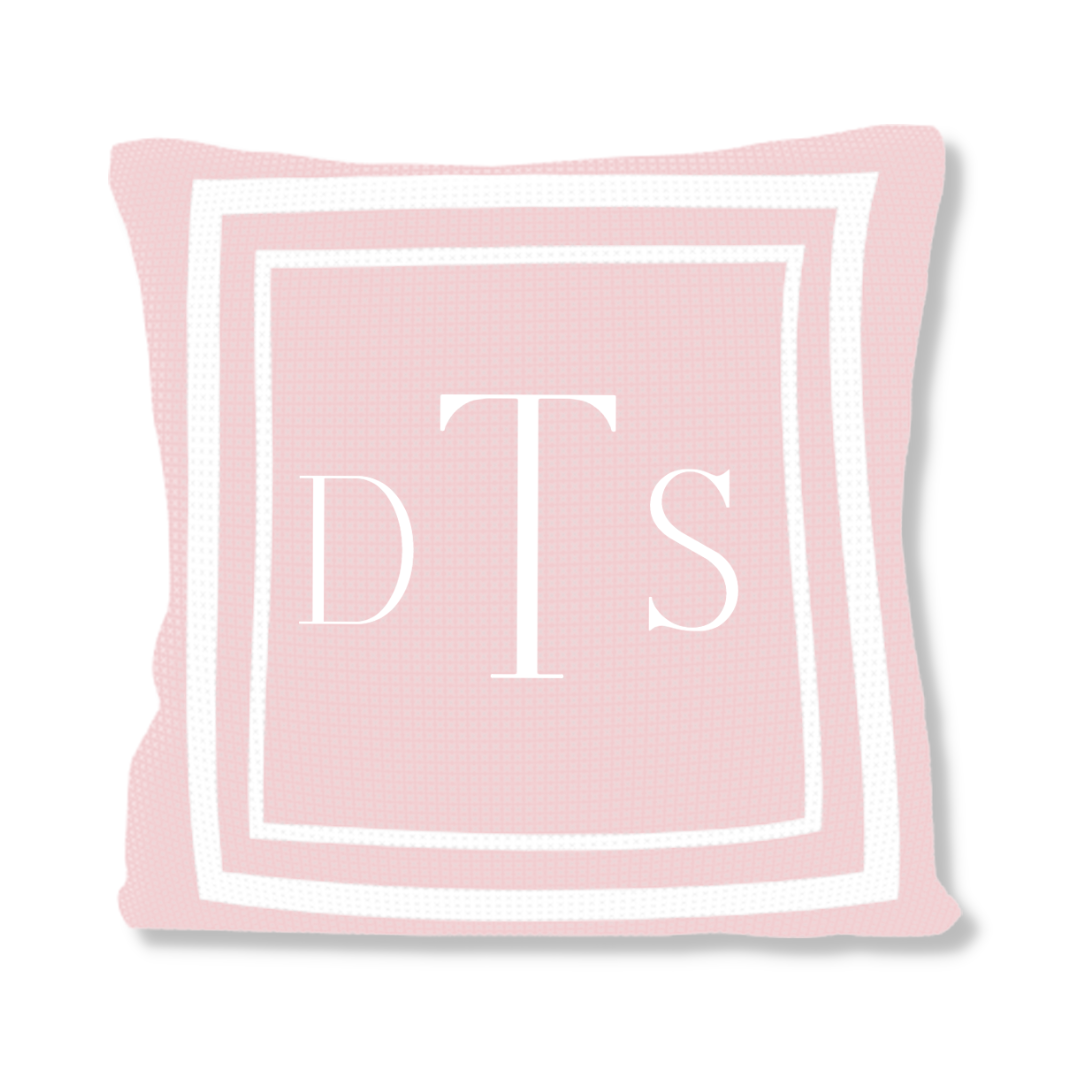 CLASSIC THICK & THIN DOUBLE BORDER PILLOW