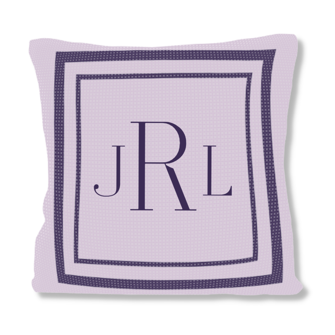 CLASSIC THICK & THIN DOUBLE BORDER PILLOW