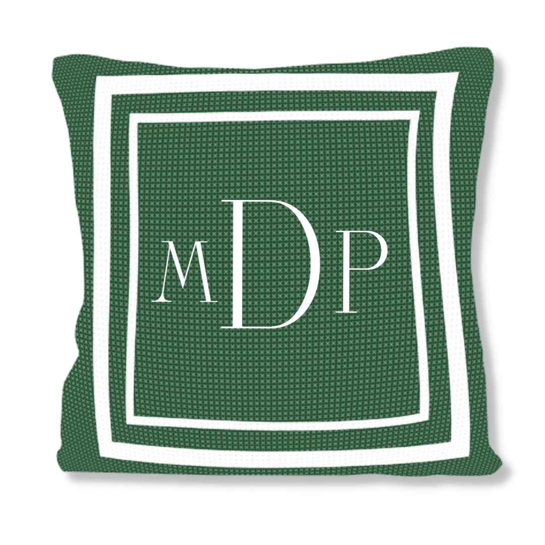 CLASSIC THICK & THIN DOUBLE BORDER PILLOW