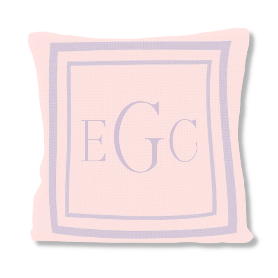 CLASSIC THICK & THIN DOUBLE BORDER PILLOW