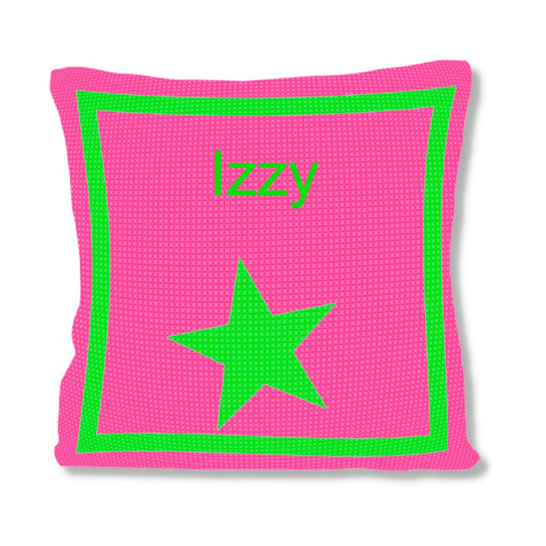 SINGLE STAR & NAME PILLOW