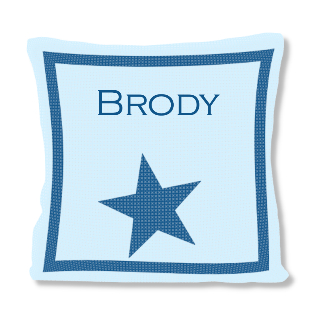 SINGLE STAR & NAME PILLOW