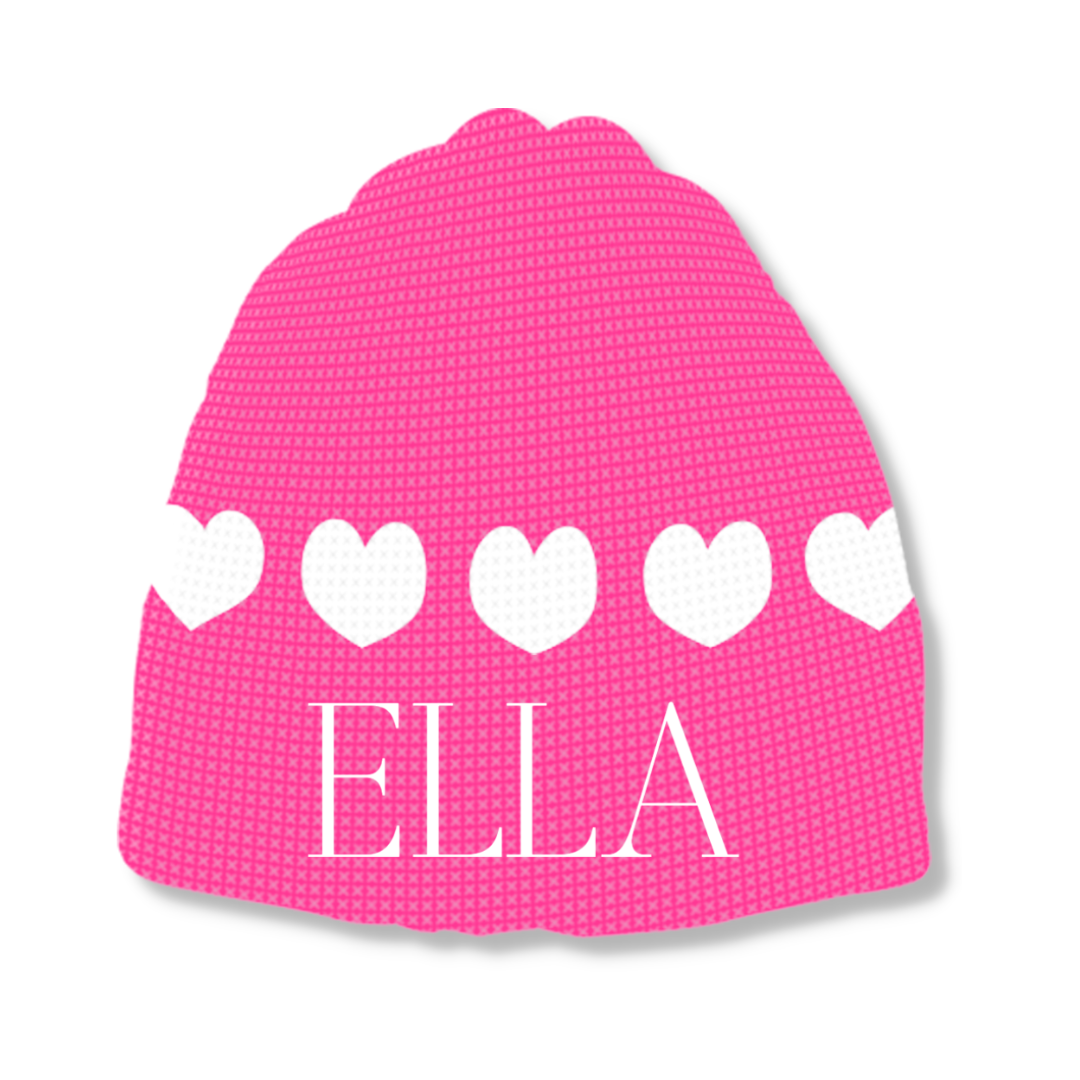 STRING OF HEARTS HAT – REGULAR OR EARFLAP