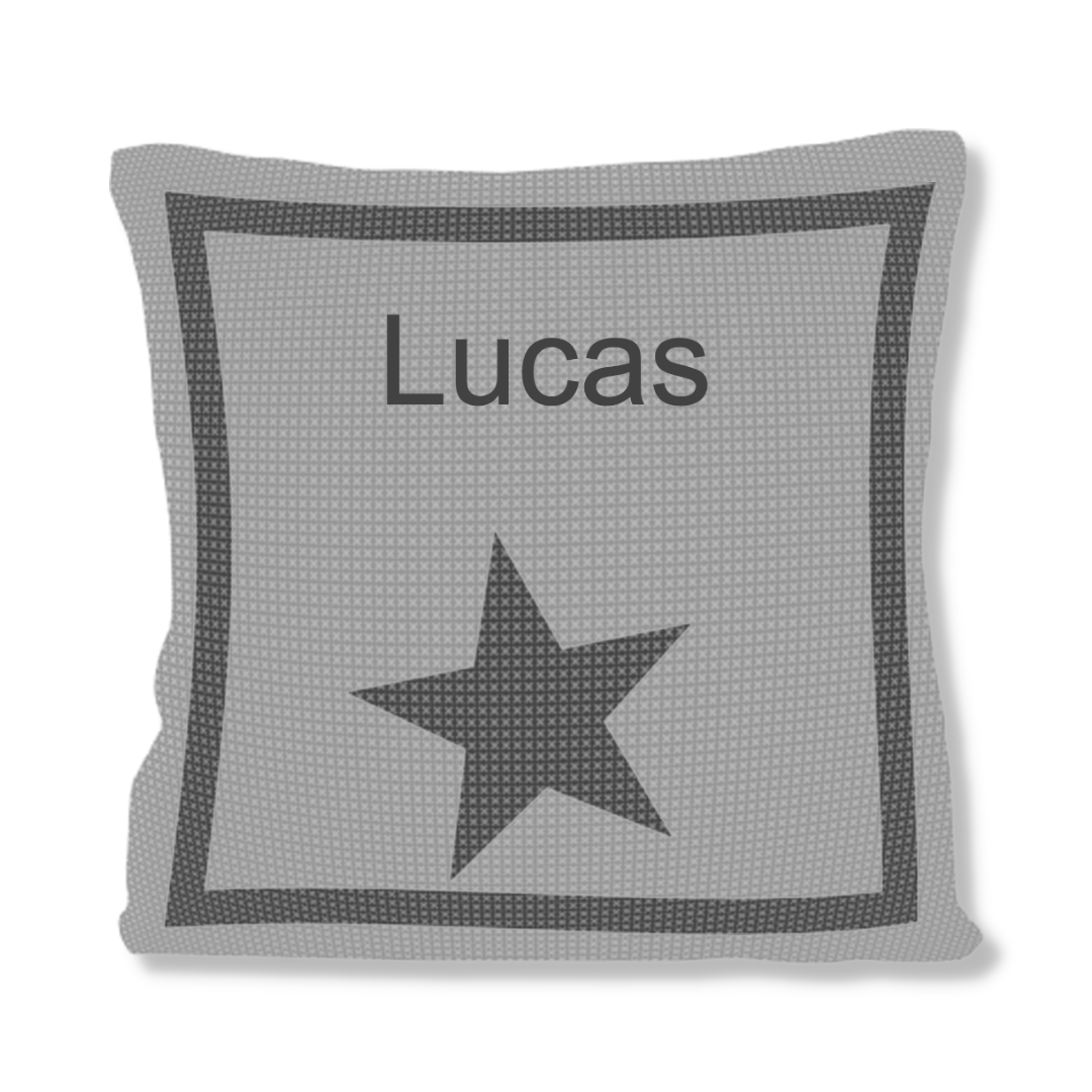 SINGLE STAR & NAME PILLOW