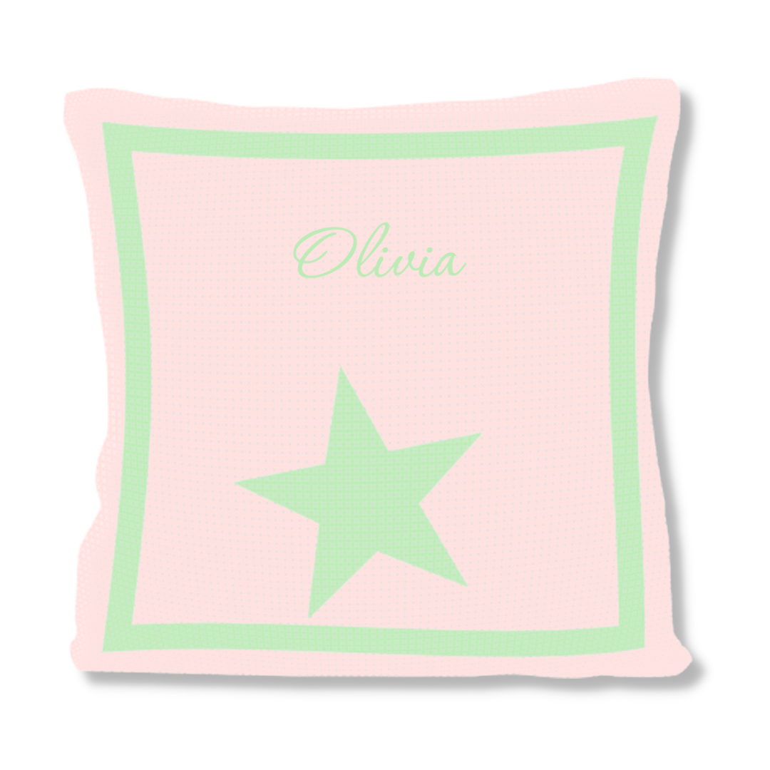 SINGLE STAR & NAME PILLOW