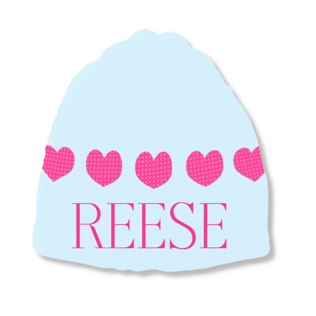 STRING OF HEARTS HAT – REGULAR OR EARFLAP