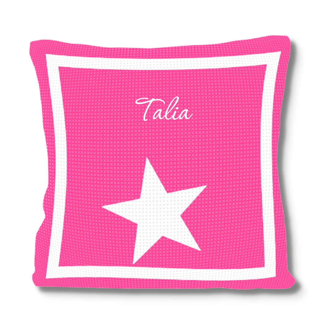 SINGLE STAR & NAME PILLOW
