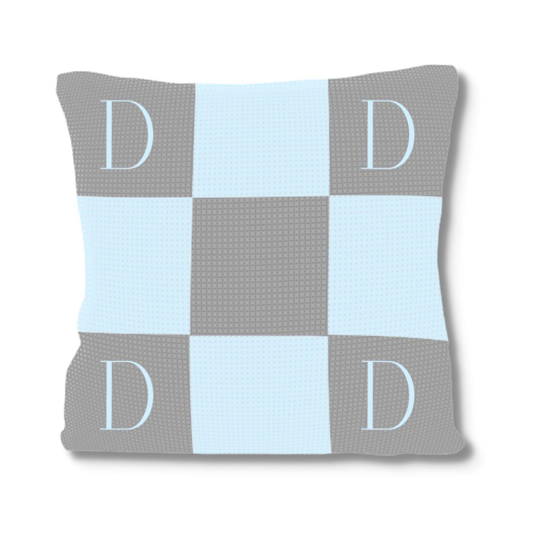Initials & Blocks Pillow