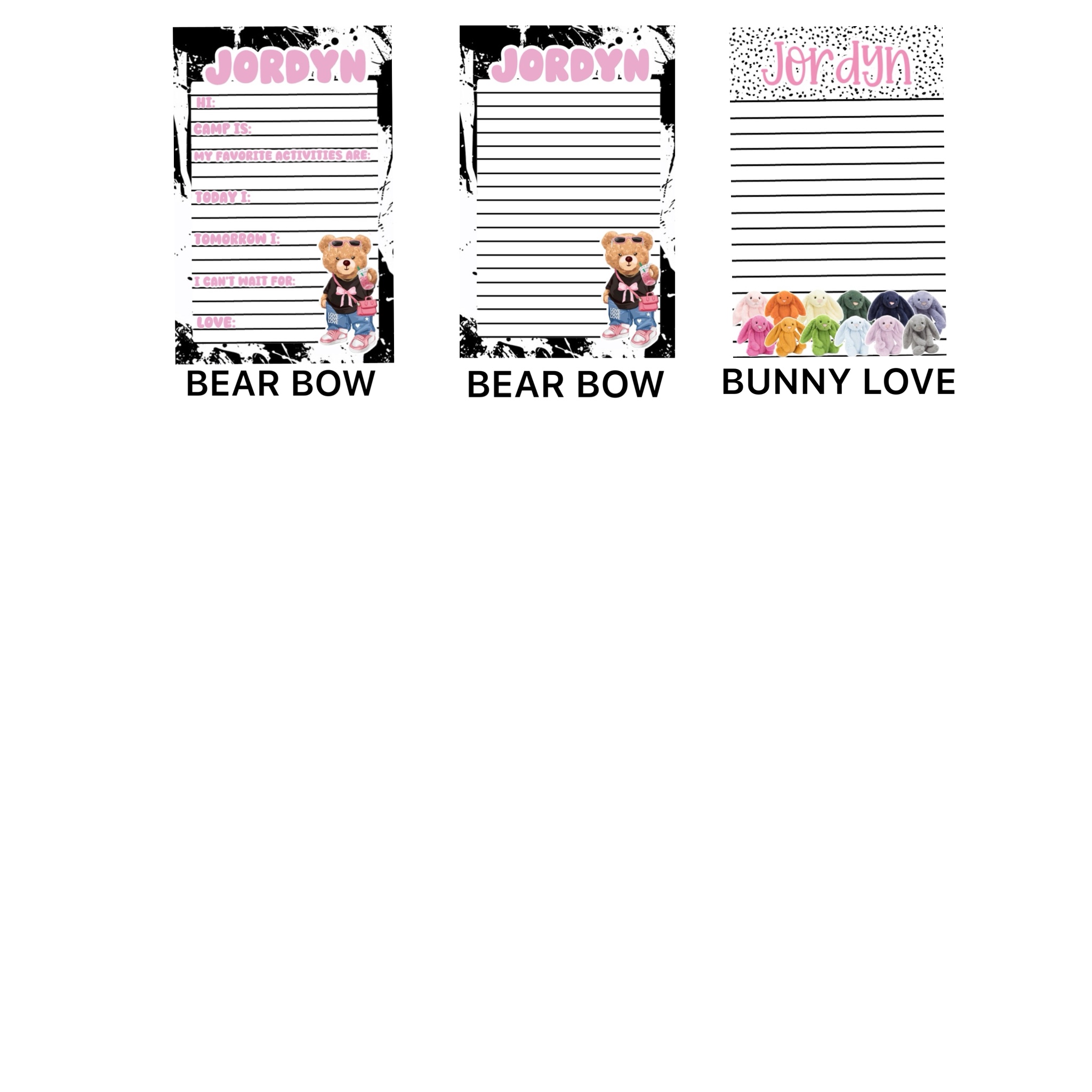 Girls Personalized Notepad  Create (Page 3) – CREATE’D 2025