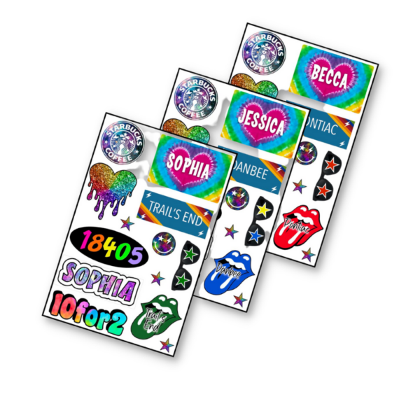 Personalized Cling It Sheet CI-201 Camp Multi