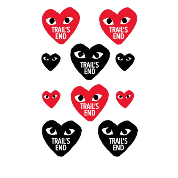 Personalized Cling It Sheet CI-43 Face Hearts