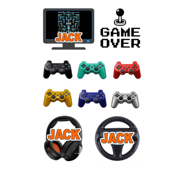 Personalized Cling It Sheet CI-44 Gaming
