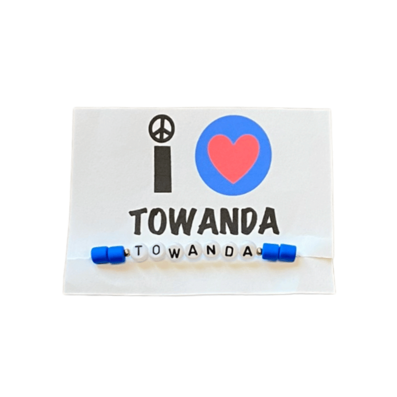 Towanda “I Heart” Tube Bead Bracelet Ready to Ship