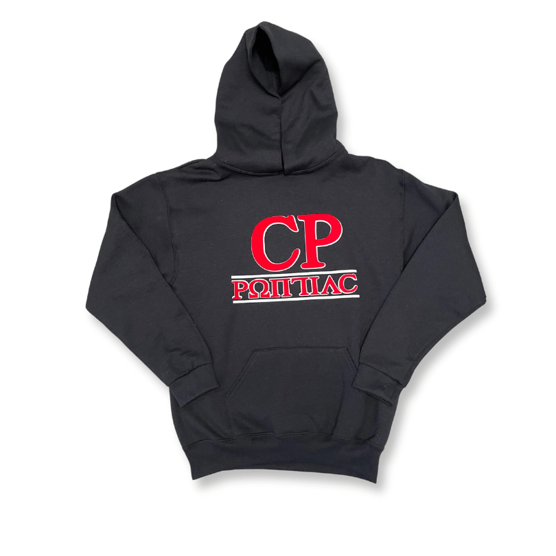 Pontiac Black Hoodie YL Ready to Ship