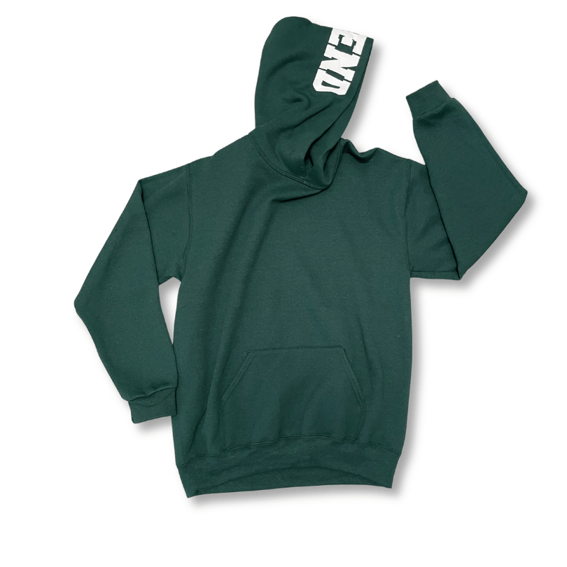 Trails End Green Hoodie YL Ready to Ship
