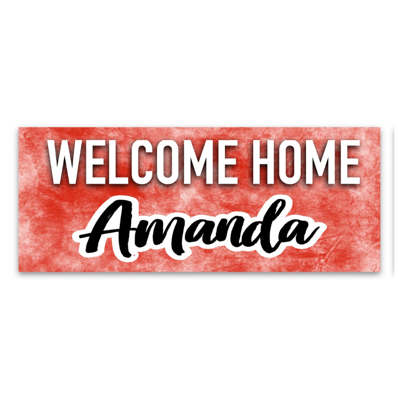 Welcome Home Banner – Grunge (55″ x 30″)