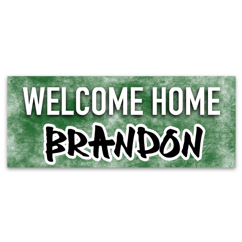 Welcome Home Banner – Grunge (55″ x 30″)