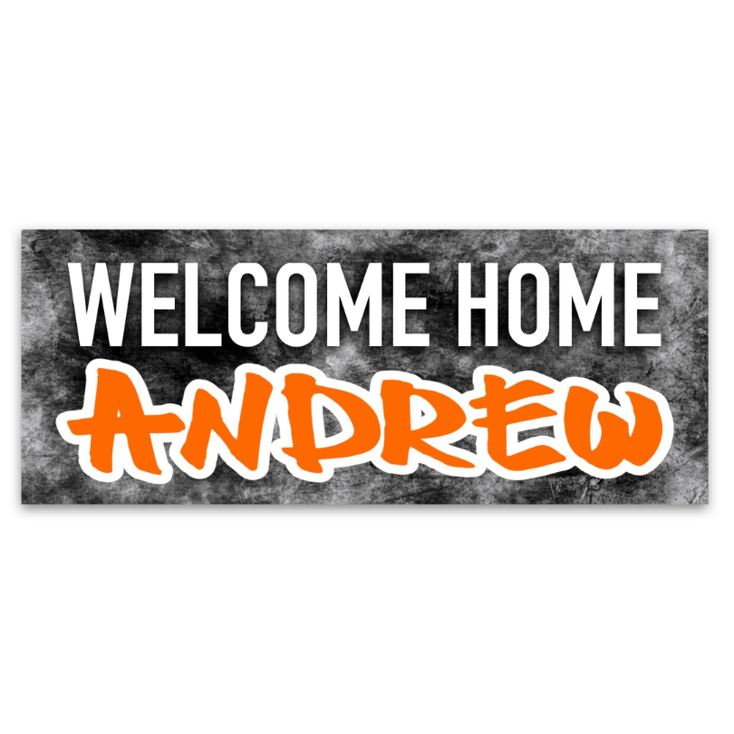 Welcome Home Banner – Grunge (55″ x 30″)