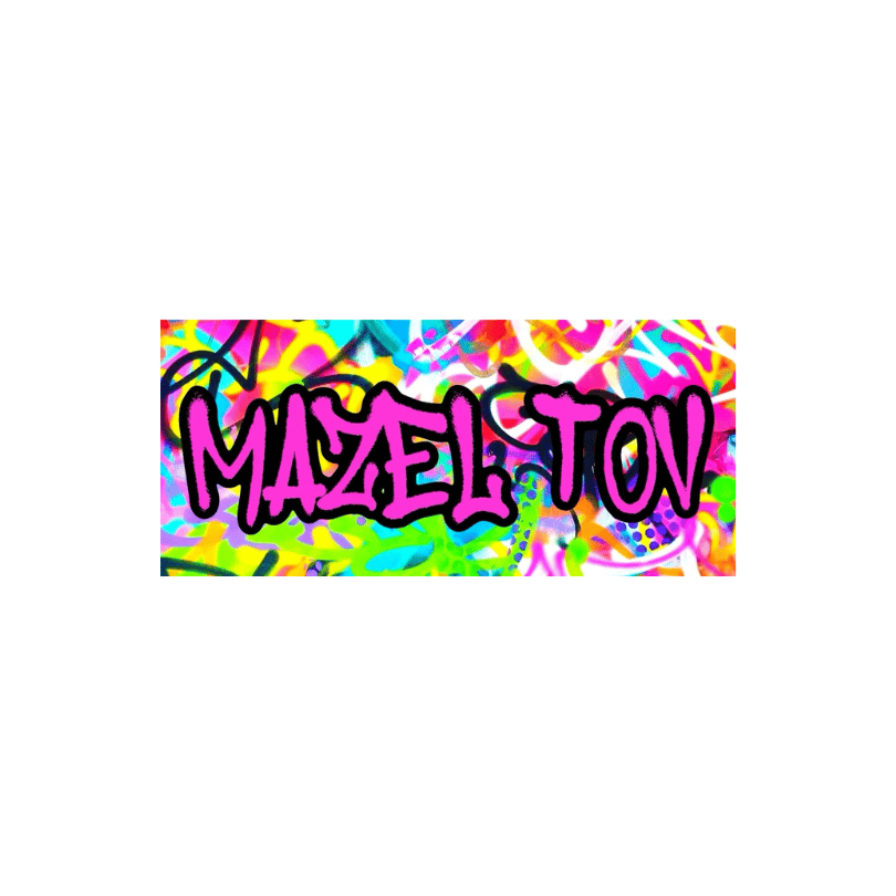 Graffiti Splatter – Mazel Tov Cards (8 pack)