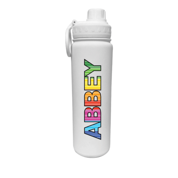 Rainbow Barcode Water Bottle