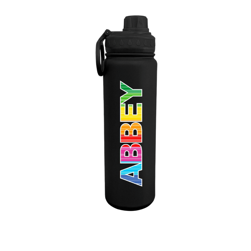 Rainbow Barcode Water Bottle