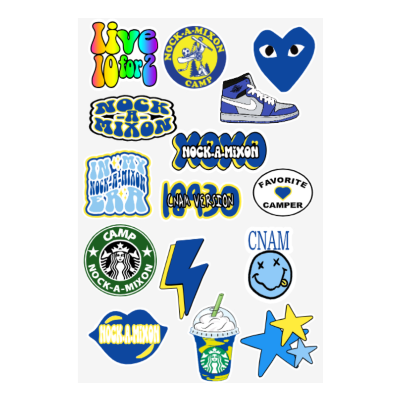 Camp Vibes Sticker Sheet (2024) – oMther Hustler New York