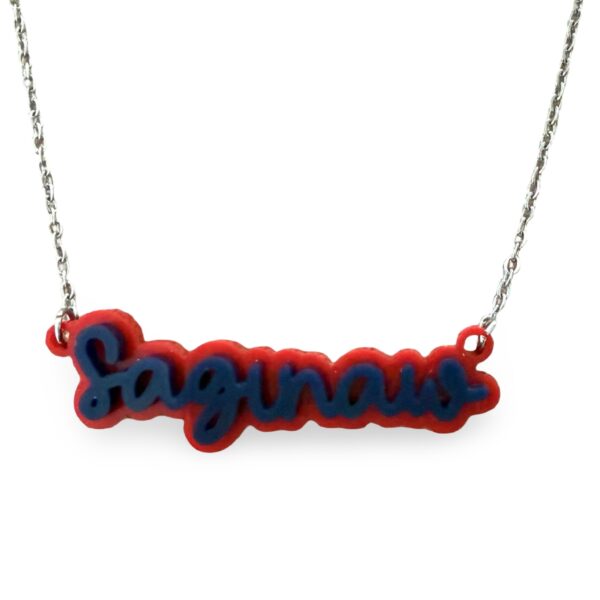 Camp Name Double Acrylic Necklace - You Name It by Yonit