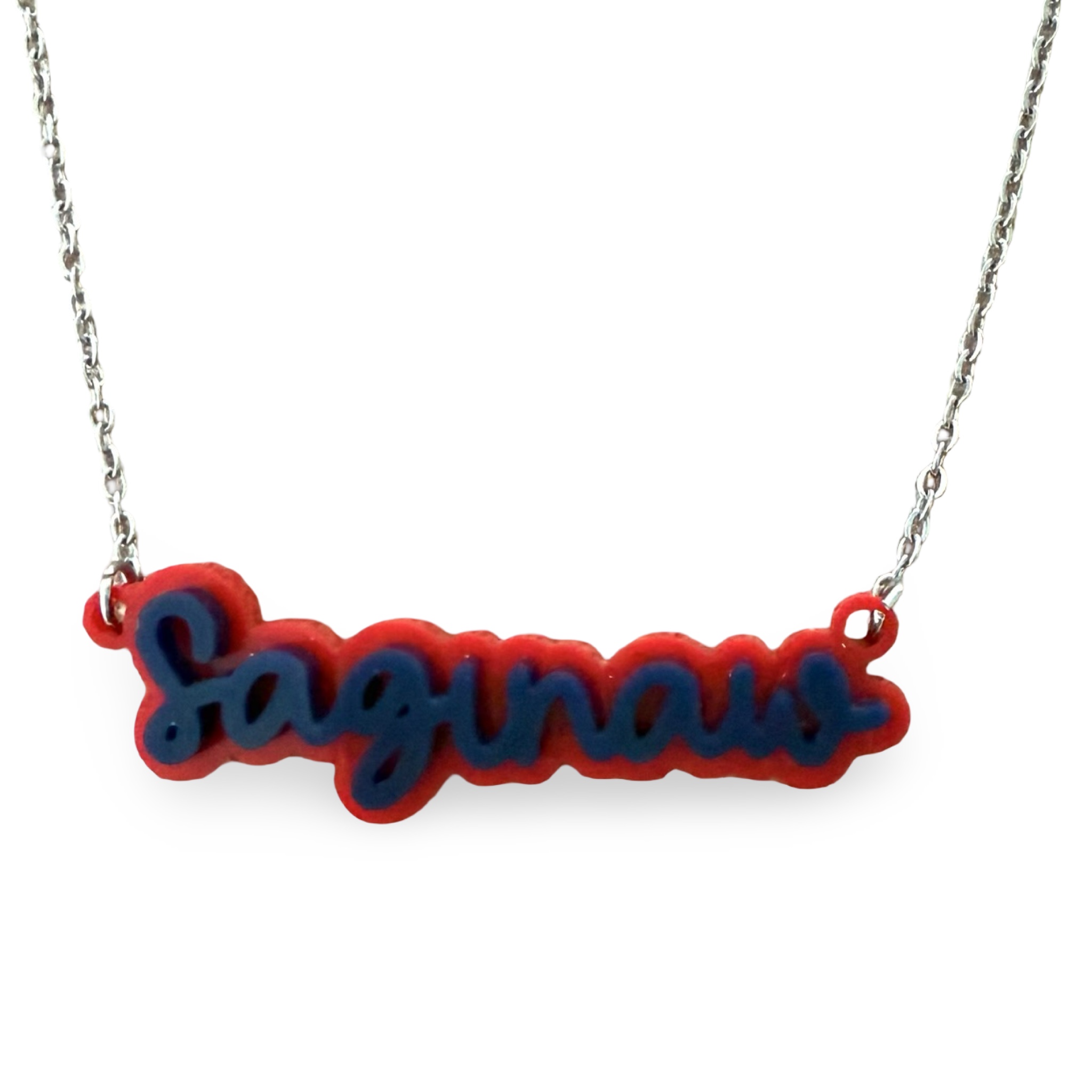 Camp Name Double Acrylic Necklace – You Name It by Yonit