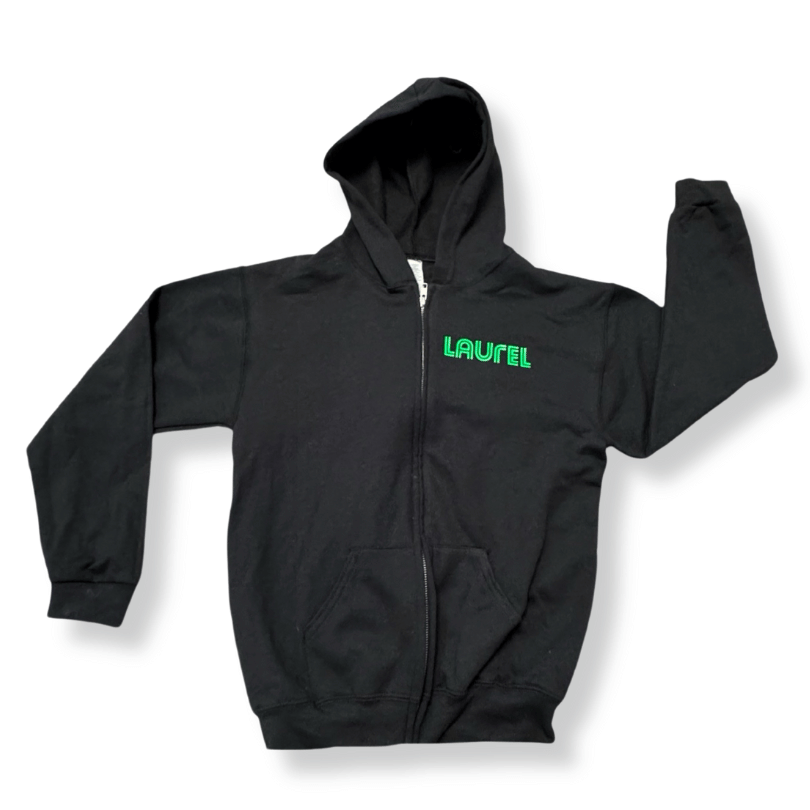 Laurel Black Repeat Hoodie – YL