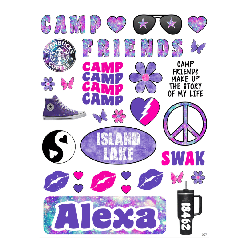 Cling It Sheet – CI 307 – Stardust (9×12)