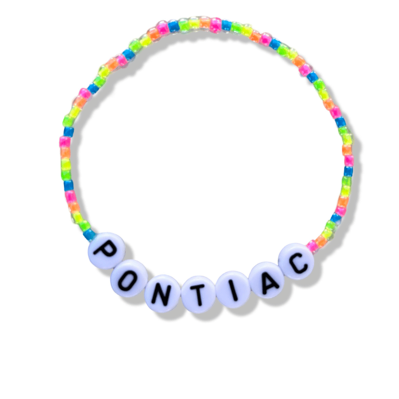 Neon Single Bead Bracelet