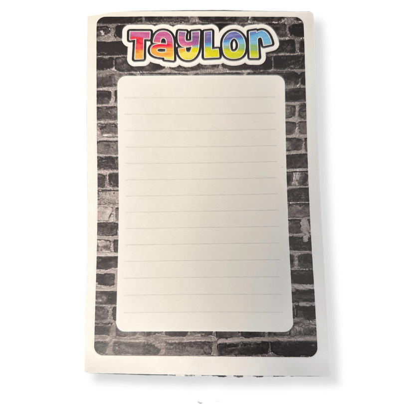 Taylor Lined Notepad -R2S