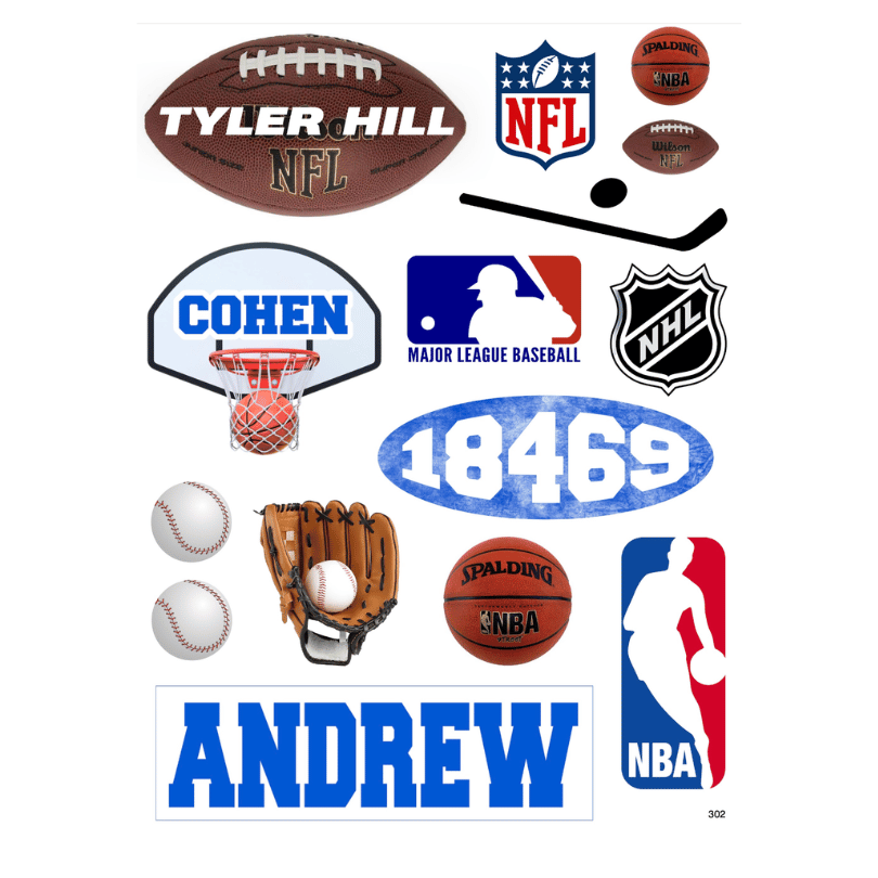 Cling It Sheet – CI 302 Sports (9×12)