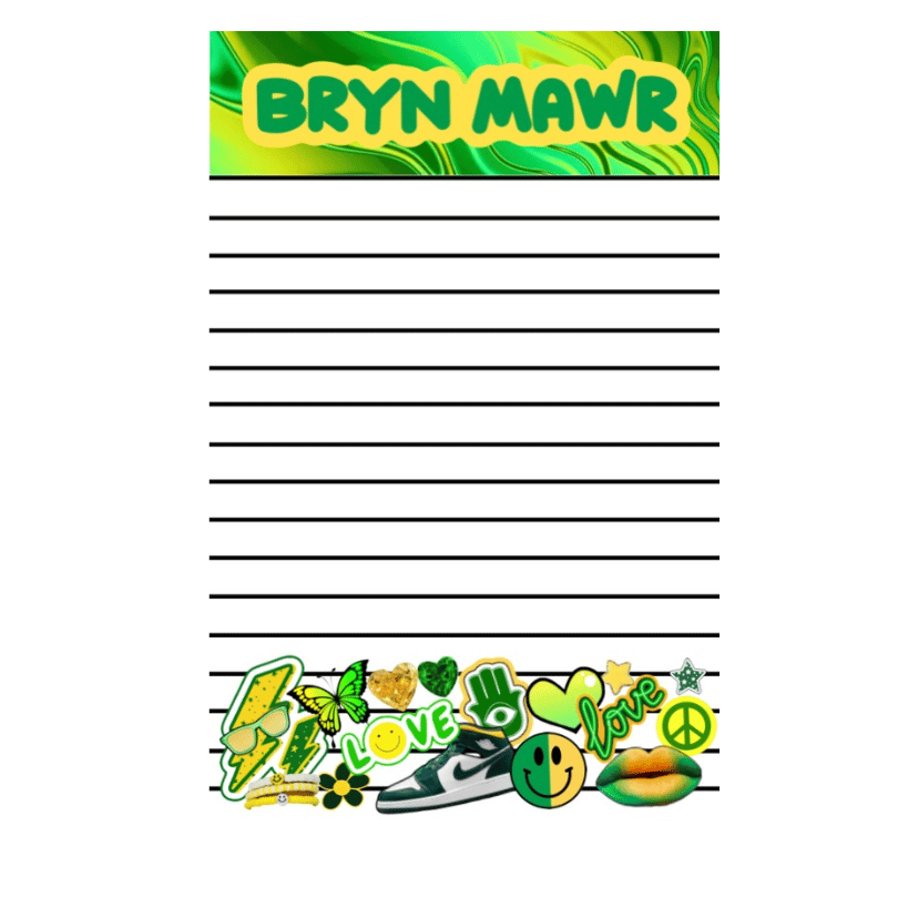 Girls Camp Color Notepad Stationery