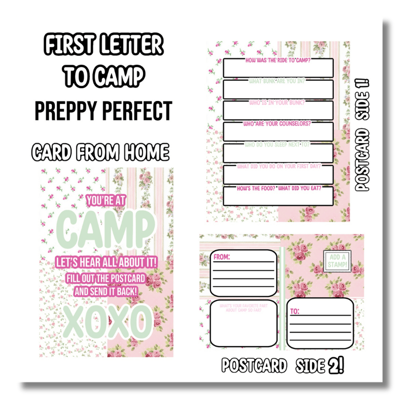 Girls First Letter to Camp – Preppy PerfectCreate’d
