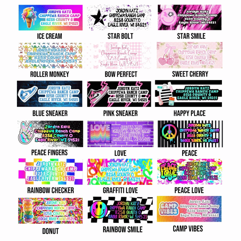 Personalized Address Labels – Girls