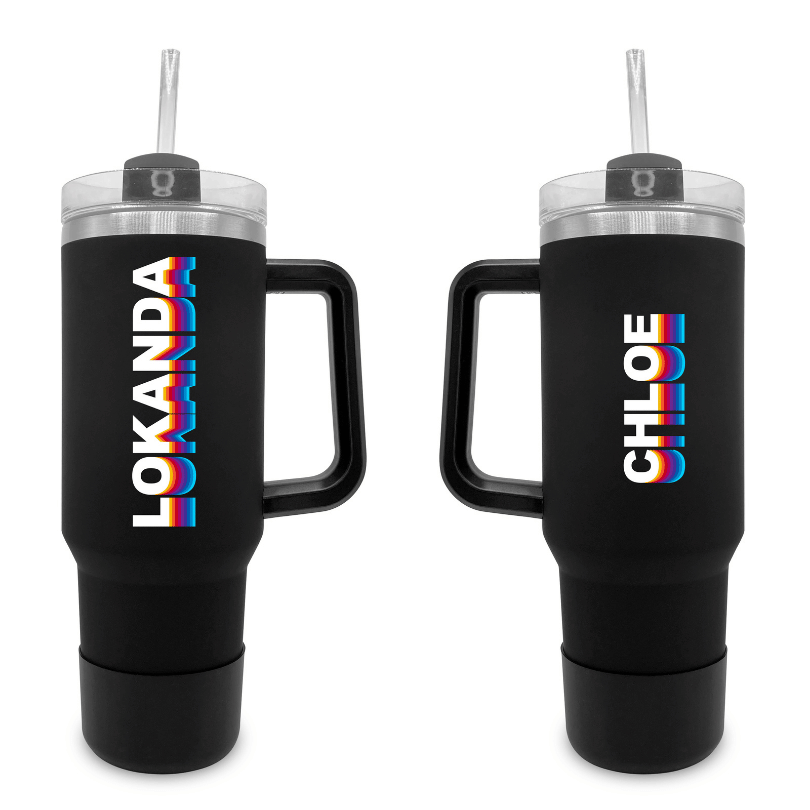 Retro – 40 0z Tumbler with Handle