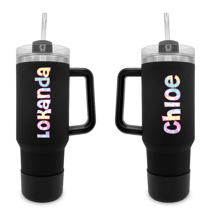 Tie Dye – 40 0z Tumbler with Handle