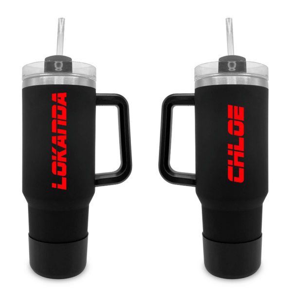 Techno - 40 0z Tumbler with Handle