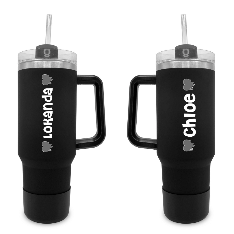 Drippy Hearts – 40 0z Tumbler with Handle