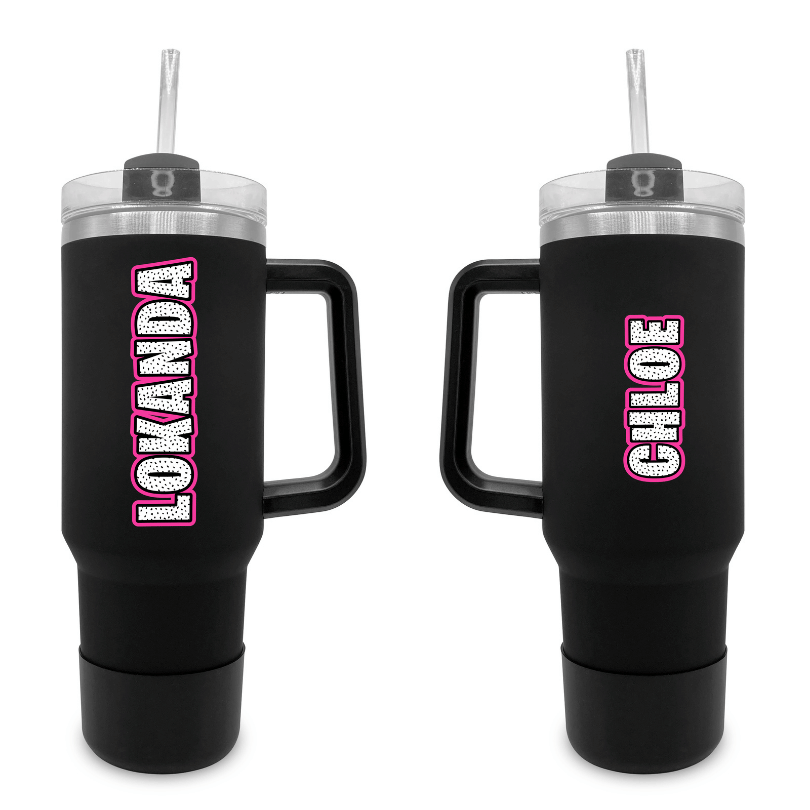 Dots – 40 0z Tumbler with Handle